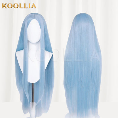 All-purpose 100cm Middle Part Long Straight Multi-color Universal Cosplay Styling Practice Basic Wig