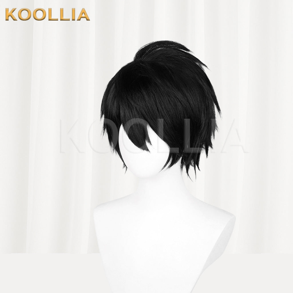Death Note L Lawliet Black Short Messy Layered Basic Wig