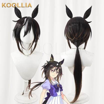 Uma Musume Pretty Derby Stay Gold Black-Brown Gradient Basic Wig