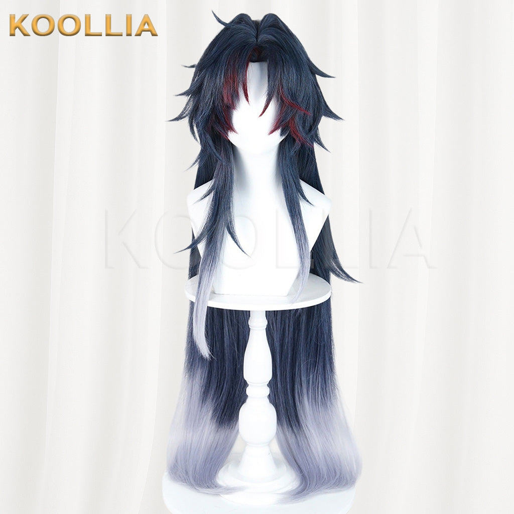 Honkai: Star Rail Blade Black Blue Gradient Basic Wig