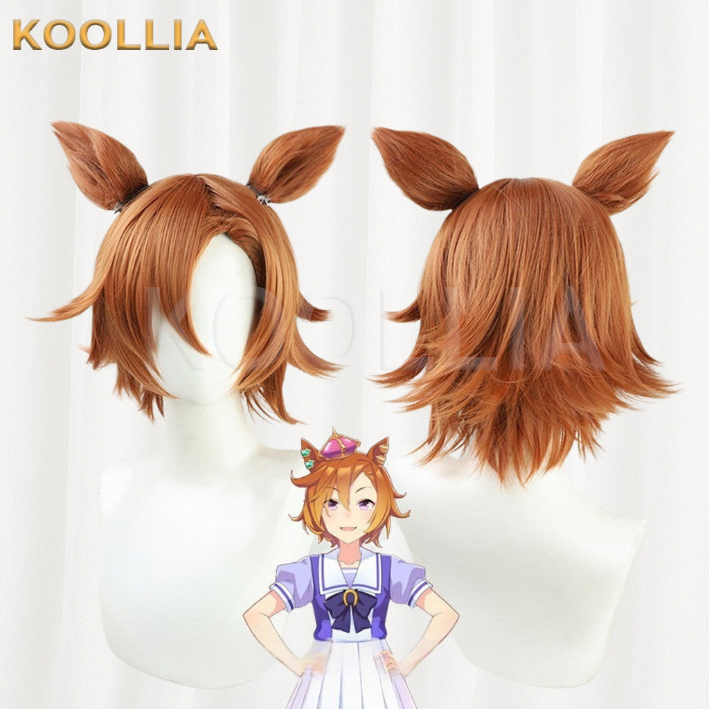 UmaUma Musume Pretty Derby T.M. Opera O Warm Orange Short Layered Flip Basic Wig