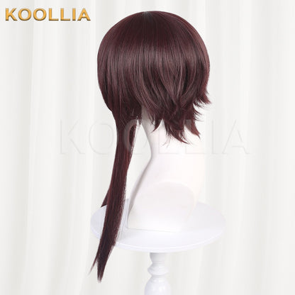 KonoSuba Megumin Dark Reddish Brown Basic Wig