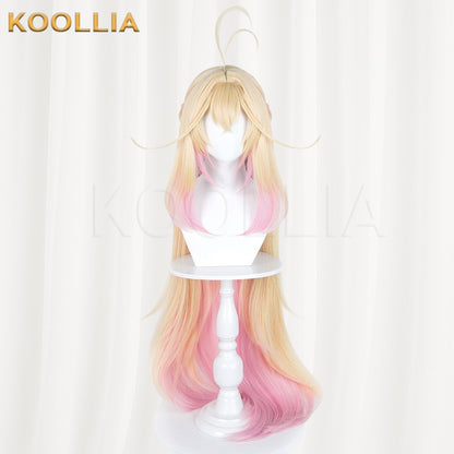 Wonderful Precure Moriya Ruruka Blonde Pink Gradient Basic Wig