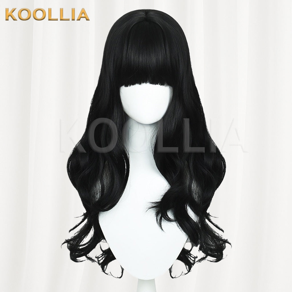 RWBY Blake Belladonna Pure Black Wavy Long Basic Wig