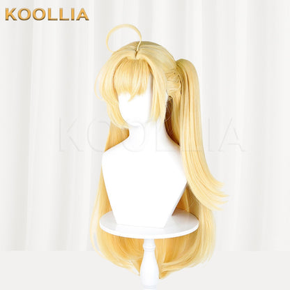 Zenless Zone Zero Cici Fu Light Blonde Clip-on Ponytail Basic Wig
