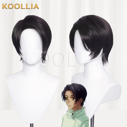 Jujutsu Kaisen Yuta Okkotsu Jet Black 3:7 Parted Short Basic Wig