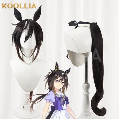 Uma Musume Pretty Derby Stay Gold Black-Brown Gradient Basic Wig