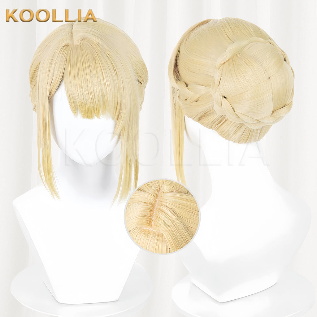Zenless Zone Zero Evelyn Chevalier Short Dark/Light Blonde Hair Basic Wig