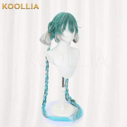 Virtuelle Sängerin Miku Perücke Waschbär Baby Lange Grüne Haare Basic Perücke
