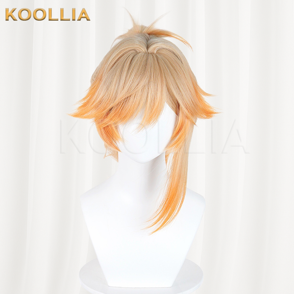 Honor of Kings Mayene Light Blonde & Orange Ombre Basic Wig