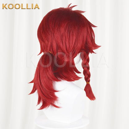 Honor Of Kings Pei Qinhu Bright Red Basic Wig