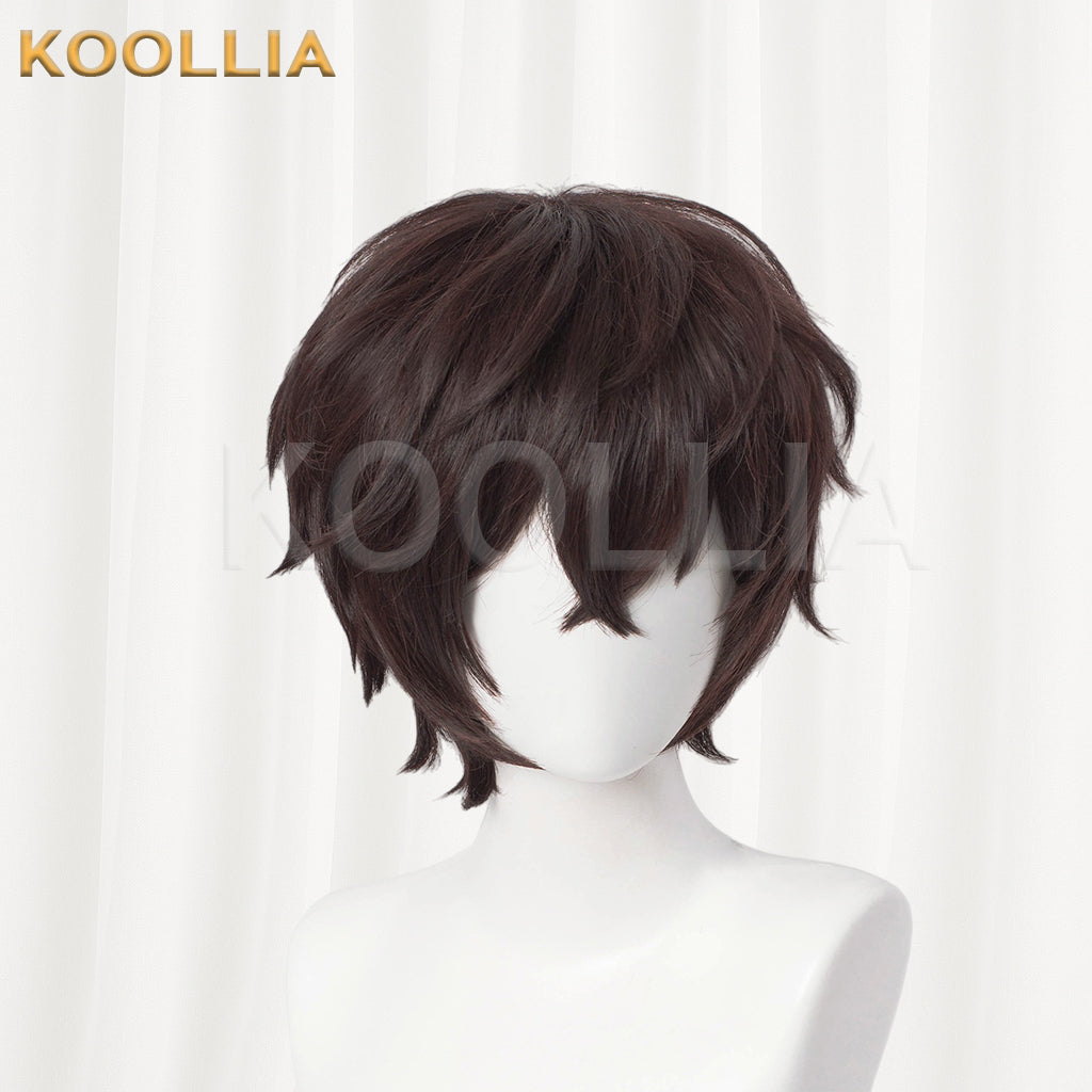 Bungo Stray Dogs Dazai Osamu Short Brown Hair Basic Wig