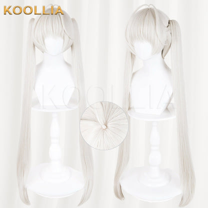 Yosuga no Sora Kasugano Sora Silver White Double Ponytail Basic Wig
