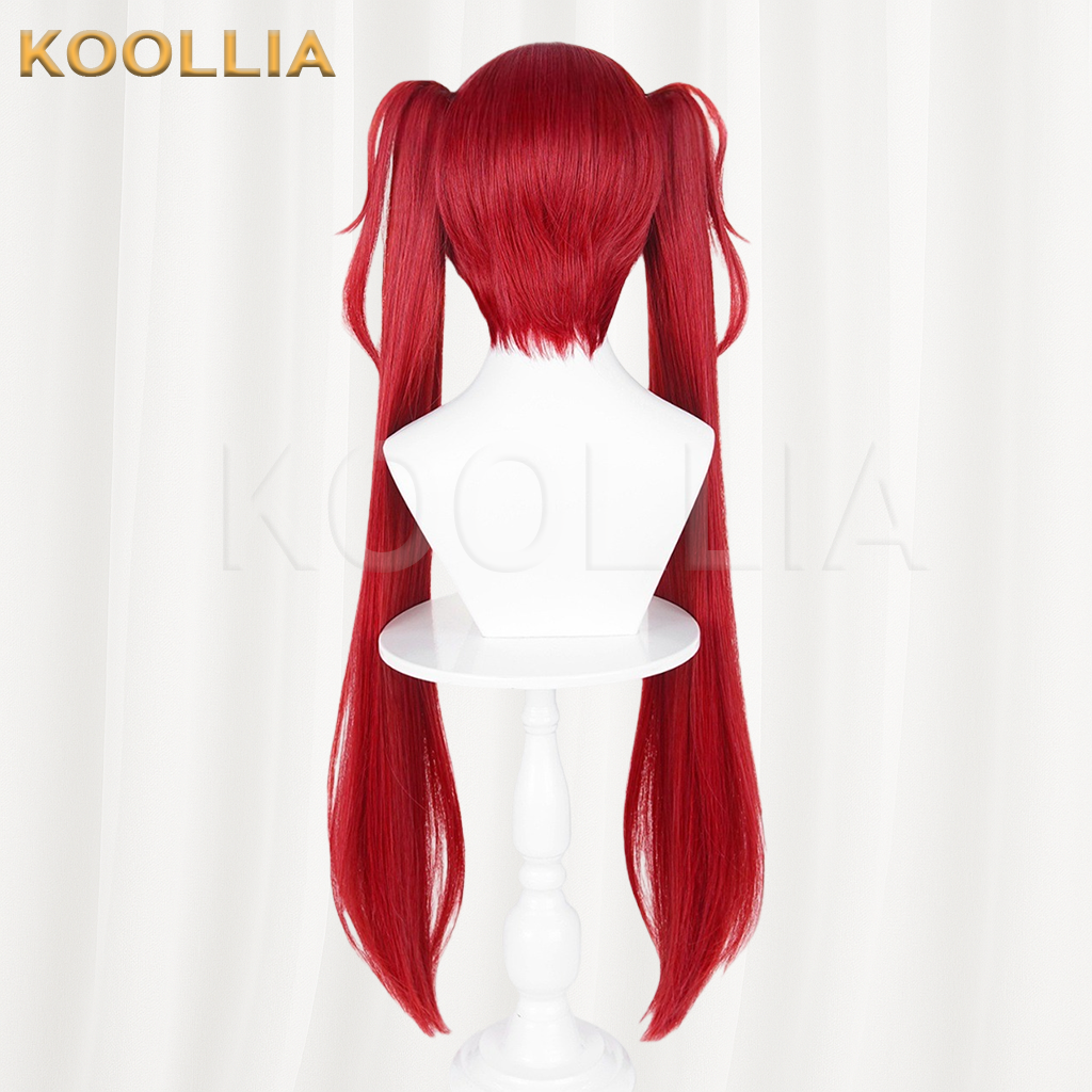 Honor of Kings Angela Solid Bright Red Basic Wig