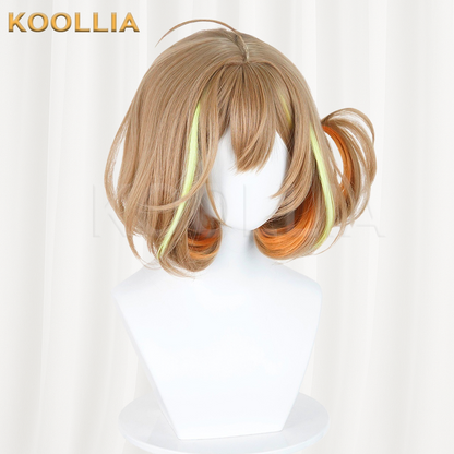Goddess of Victory: NIKKE Anis Light Brown With Green & Orange Ombre Basic Wig