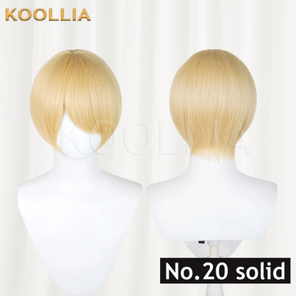 All-purpose 30cm Fluffy Mixed Fiber Short Hair Heat Resistant Basic Wig