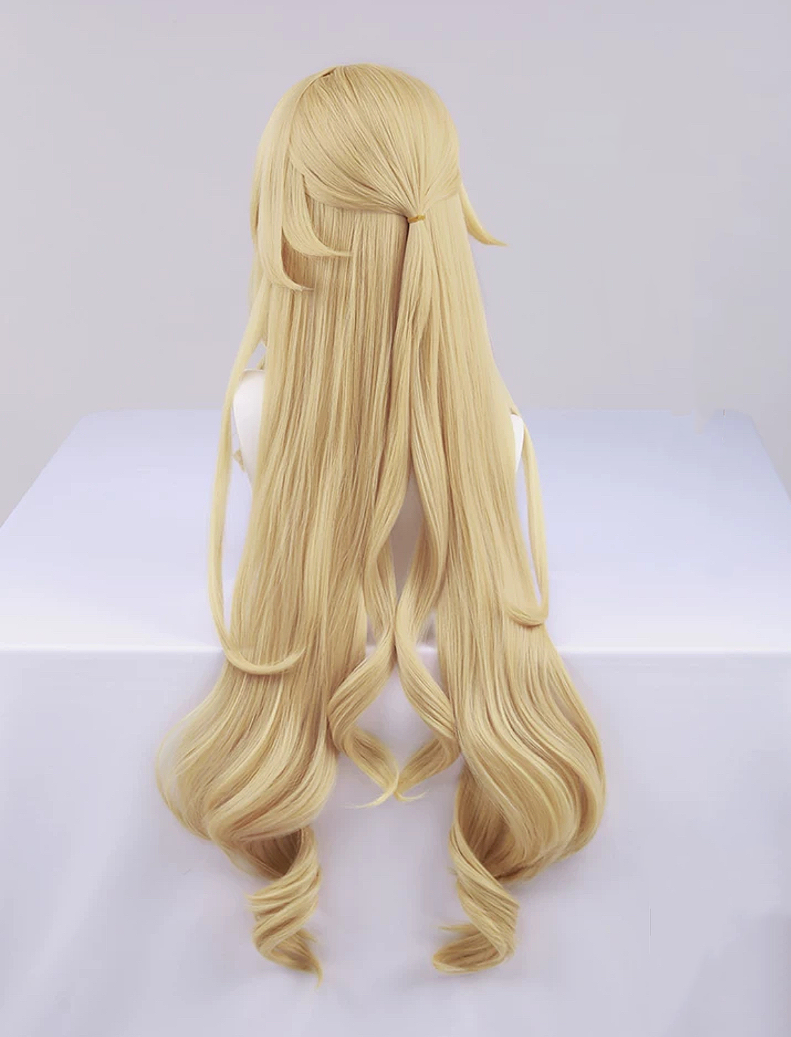 KOOLLIA-Genshin Impact Navia Long Yellow Hair Basic Wig