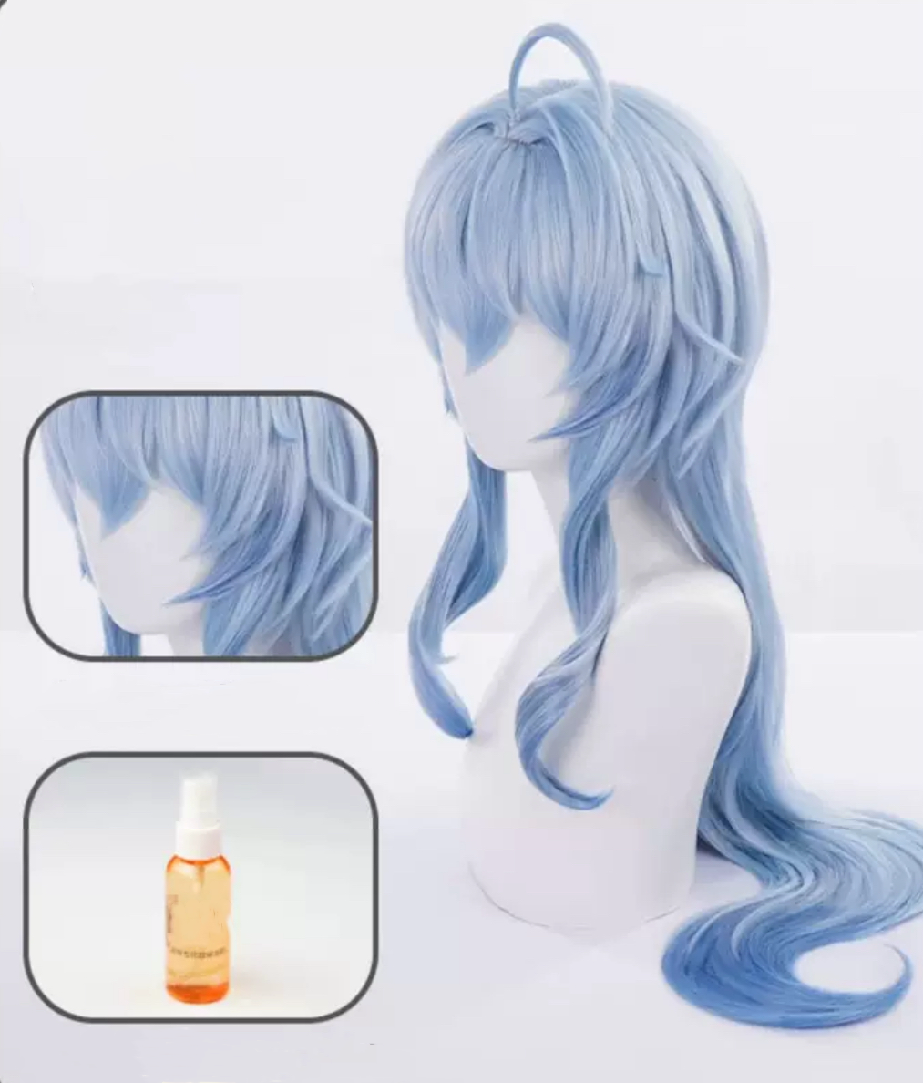 Genshin Impact Ganyu Long Blue Hair Basic Wig