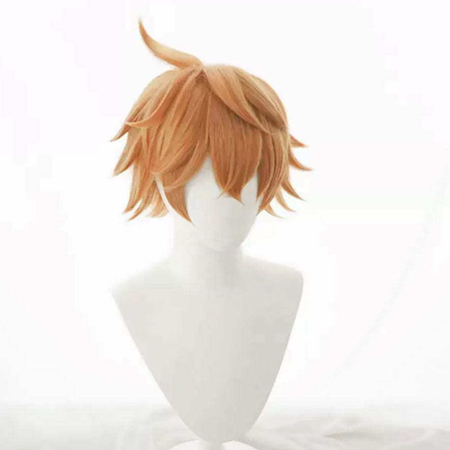 Genshin Impact Childe/Tartaglia Short Orange Hair Basic Wig