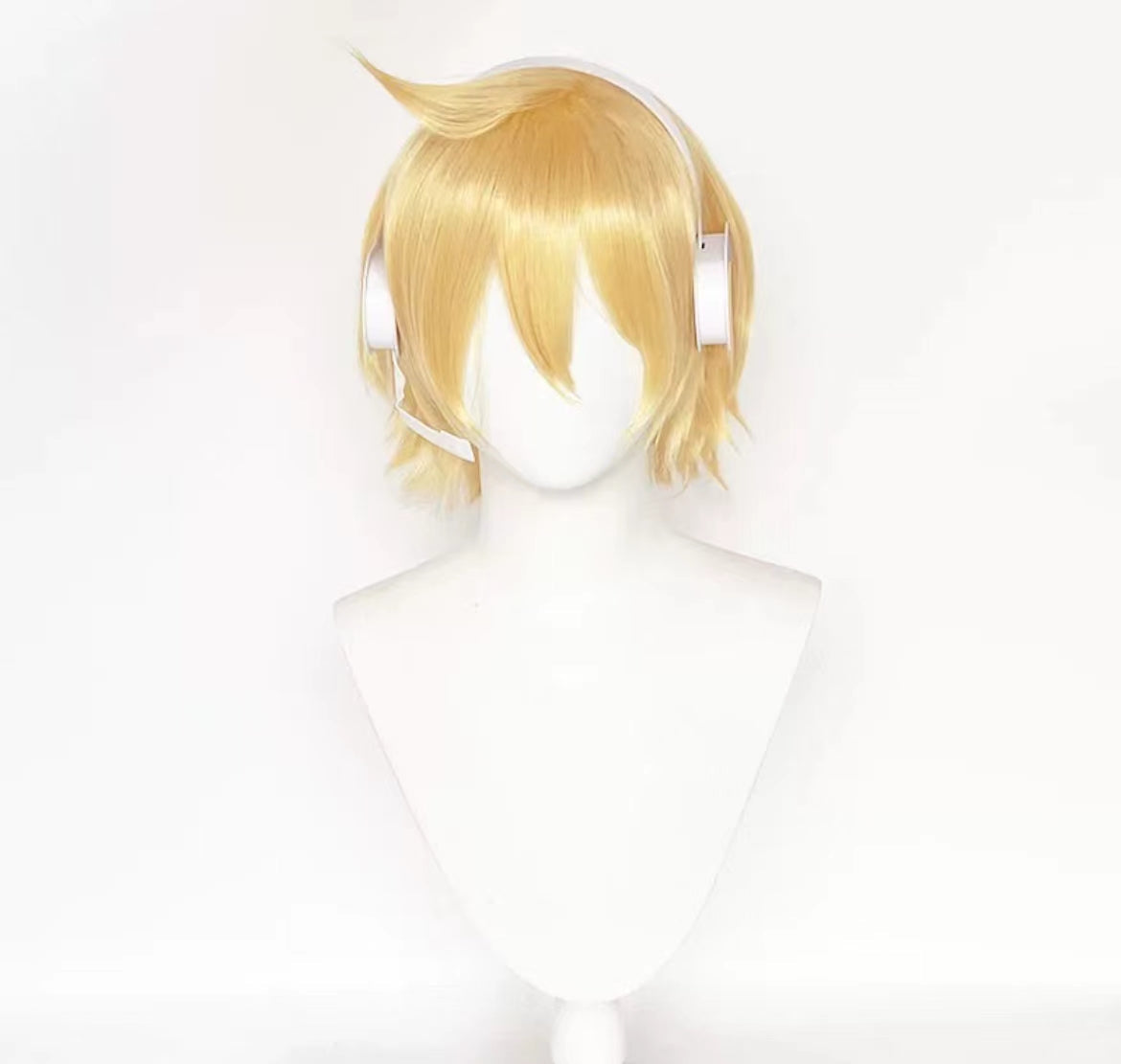 Virtuelle Sängerin Kagamine Rin&amp;Kagamine Len Kurze gelbe Haare Basic Perücke