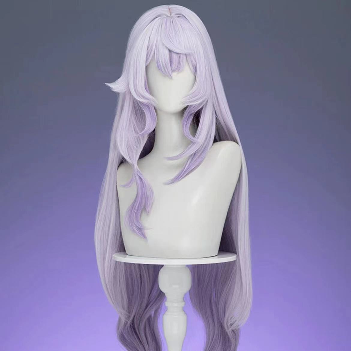 Honkai: Star Rail Black Swan Long Purple Hair Basic Wig