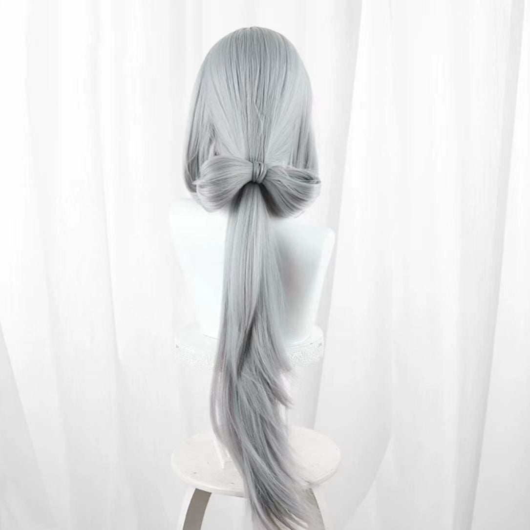 Honkai: Star Rail Hanya Long Grey Hair Basic Wig