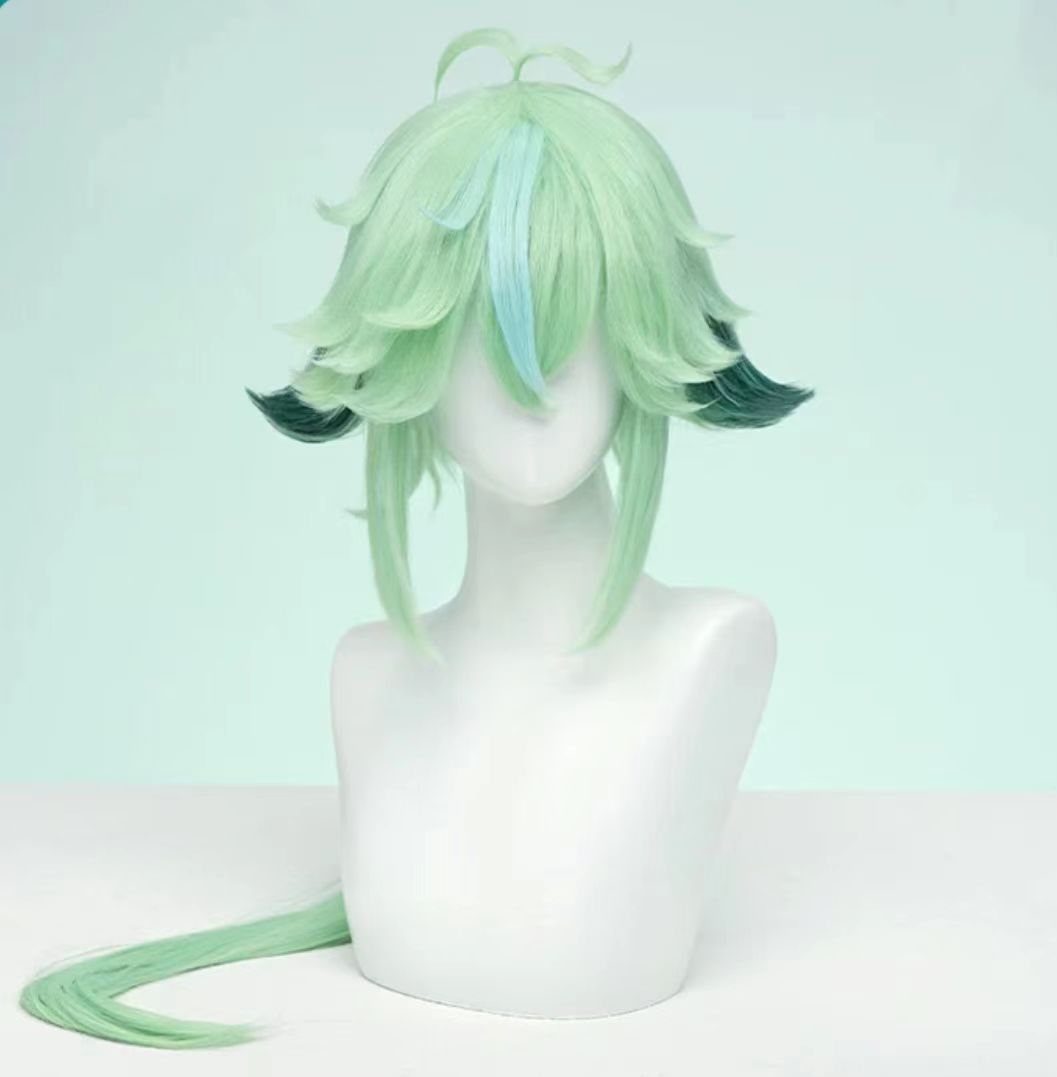 Genshin Impact Sucrose Long Green Hair Basic Wig