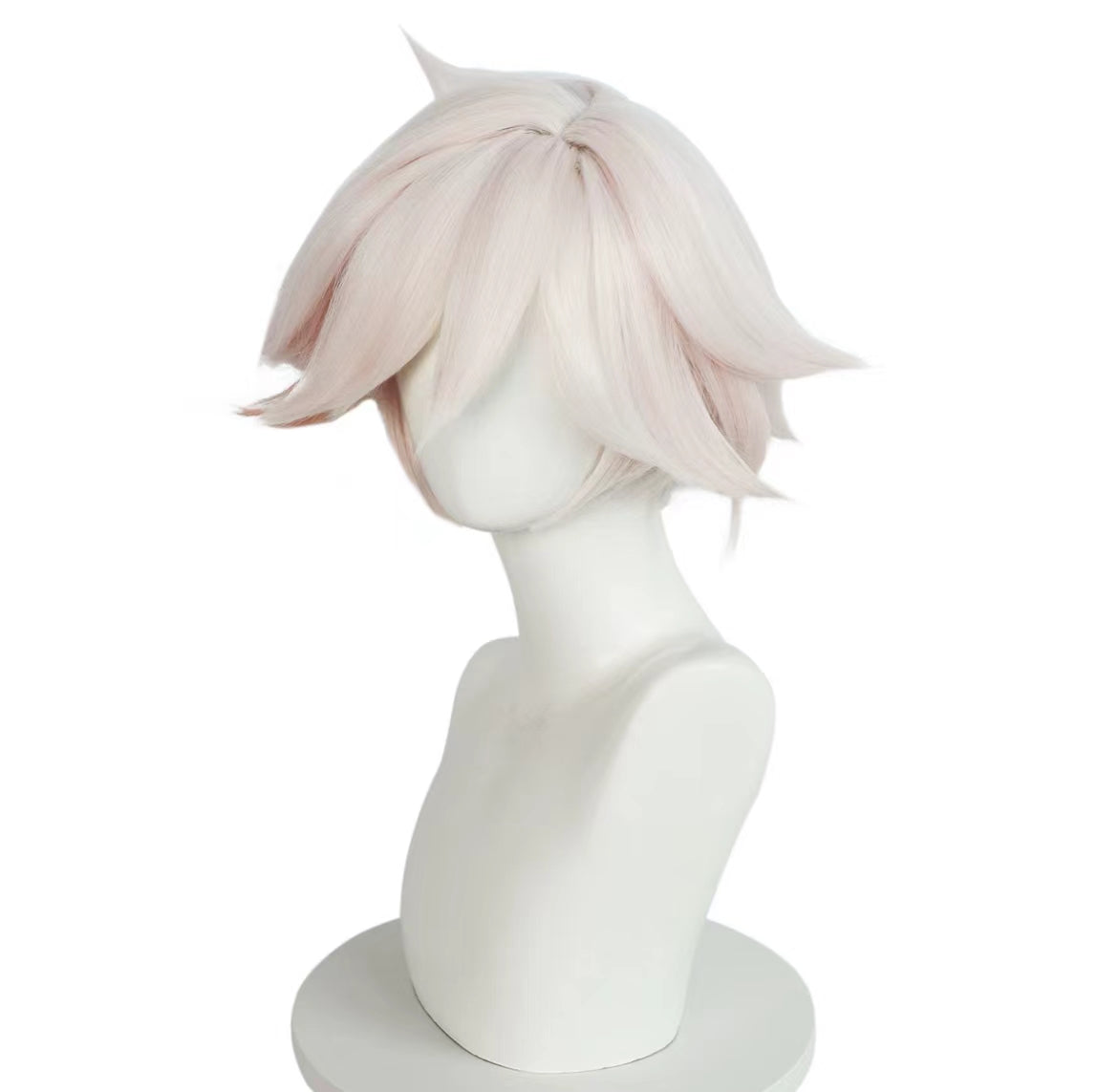 Hazbin Hotel Angel Dust Short White Hair Basic Wig