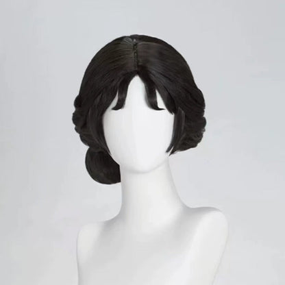 IdentityV Geisha Michiko, langes schwarzes Haar, einfache Perücke