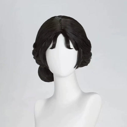 IdentityV Geisha Michiko, langes schwarzes Haar, einfache Perücke