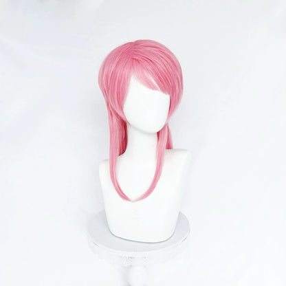 Tokyo Revengers Sanzu Haruchiyo Lange [Pink, Weiß] Haare Basic Perücke