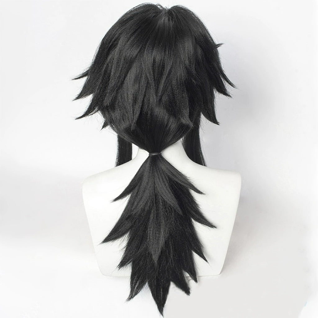 Demon Slayer Tomioka Giyuu Short Black Hair Basic Wig