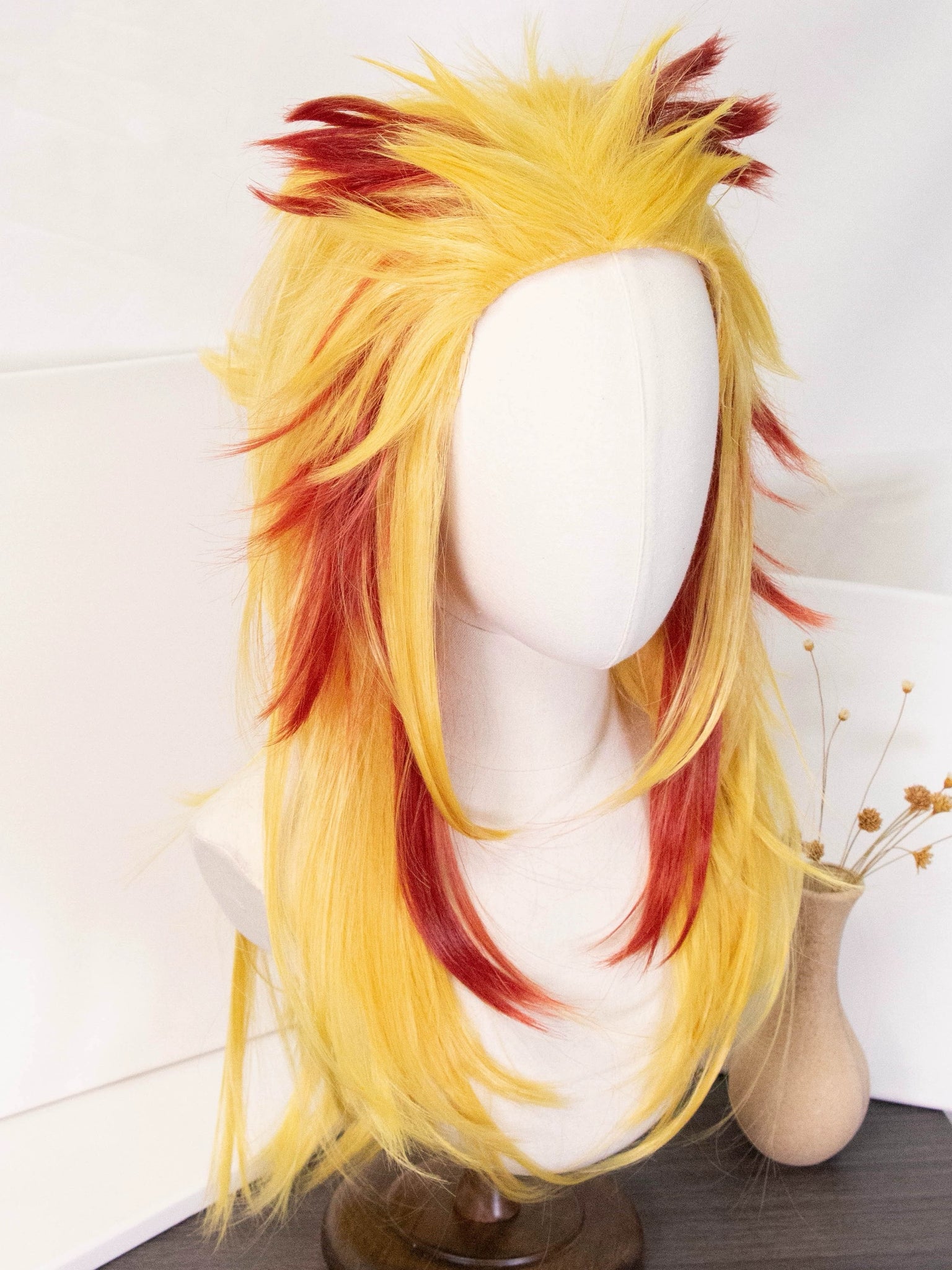 Demon Slayer Rengoku Kyoujurou Long [Yellow, Red] Hair Basic Wig