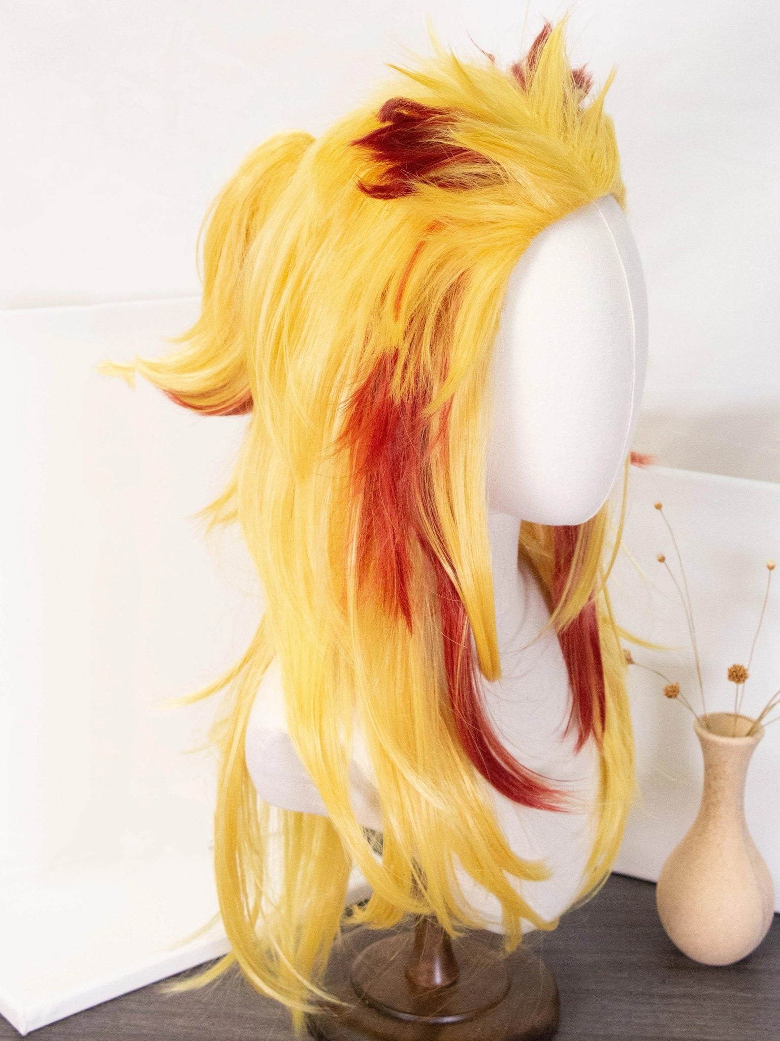 Demon Slayer Rengoku Kyoujurou Long [Yellow, Red] Hair Basic Wig