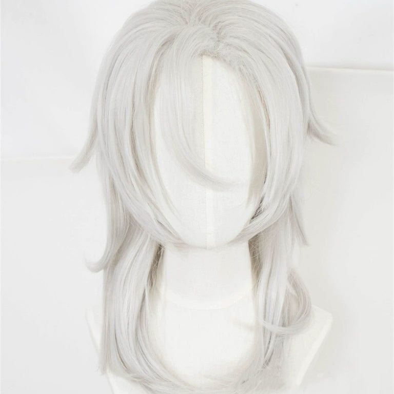 Demon Slayer Uzui Tengen Short White Hair Basic Wig