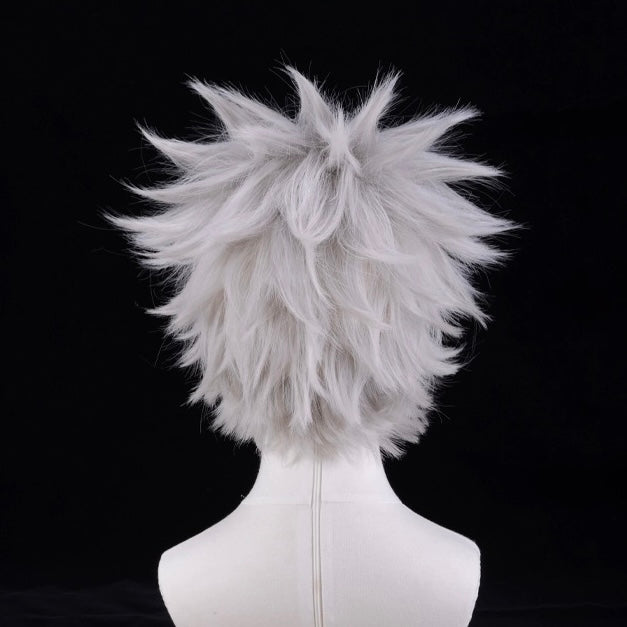 Demon Slayer Shinazugawa Sanemi Short White Hair Basic Wig