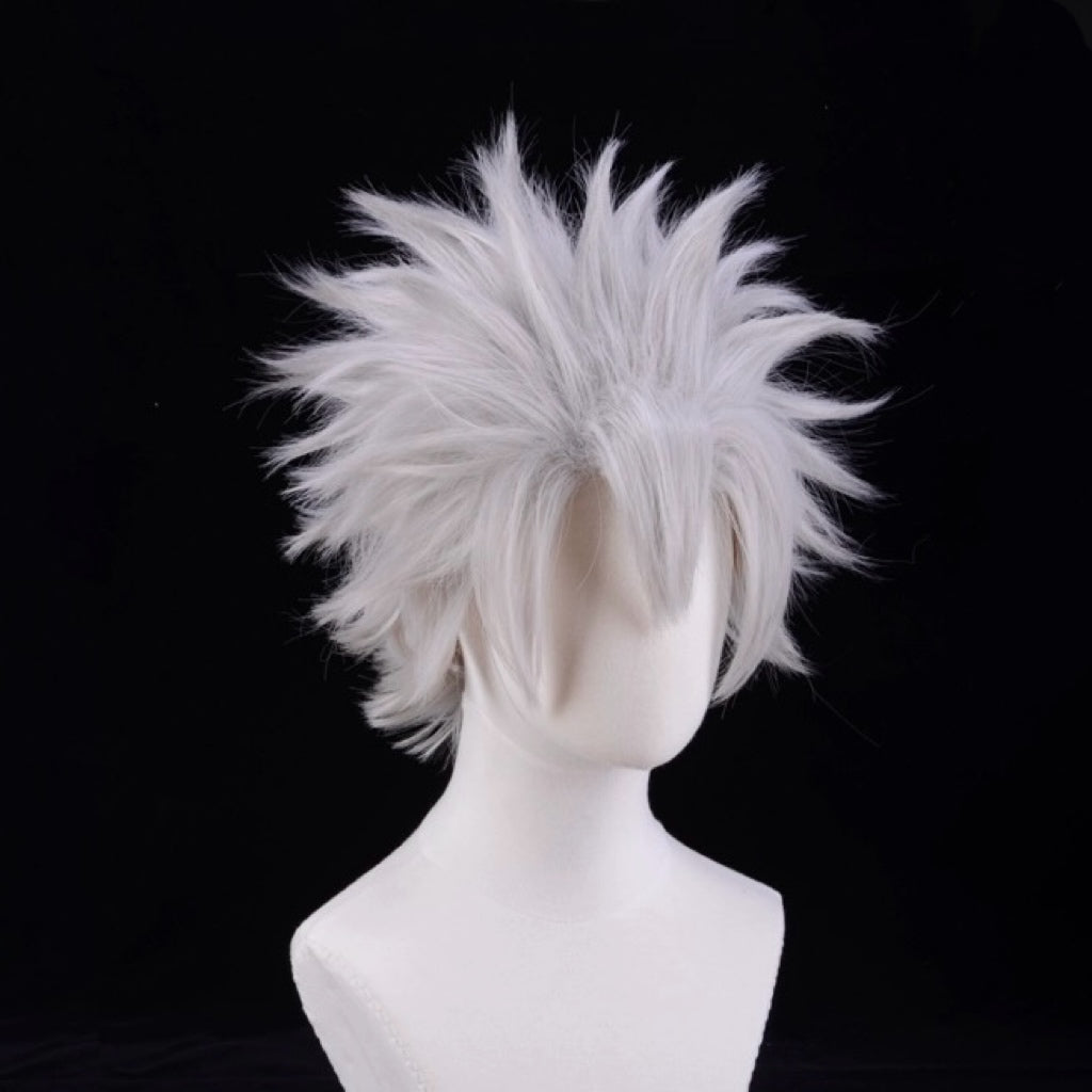 Demon Slayer Shinazugawa Sanemi Short White Hair Basic Wig