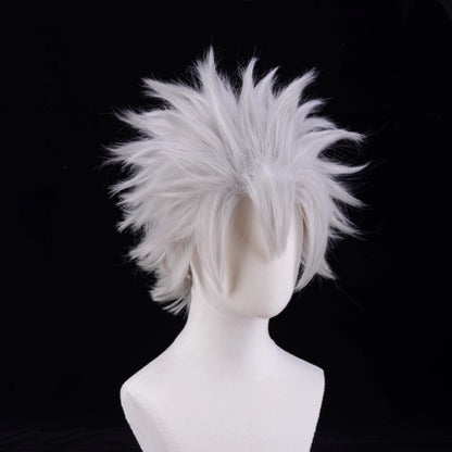 Demon Slayer Shinazugawa Sanemi Short White Hair Basic Wig