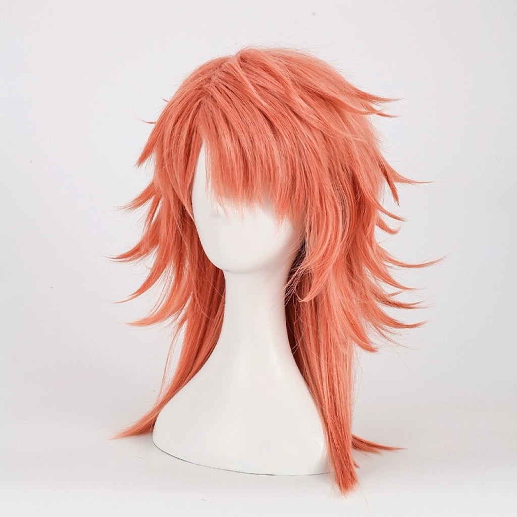 Demon Slayer Sabito Short Pink Hair Basic Wig