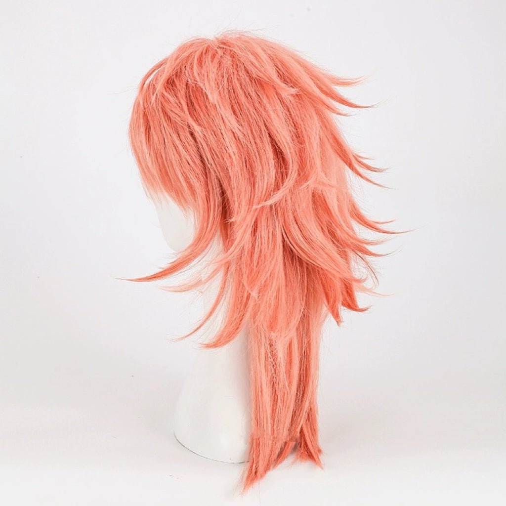 Demon Slayer Sabito Short Pink Hair Basic Wig