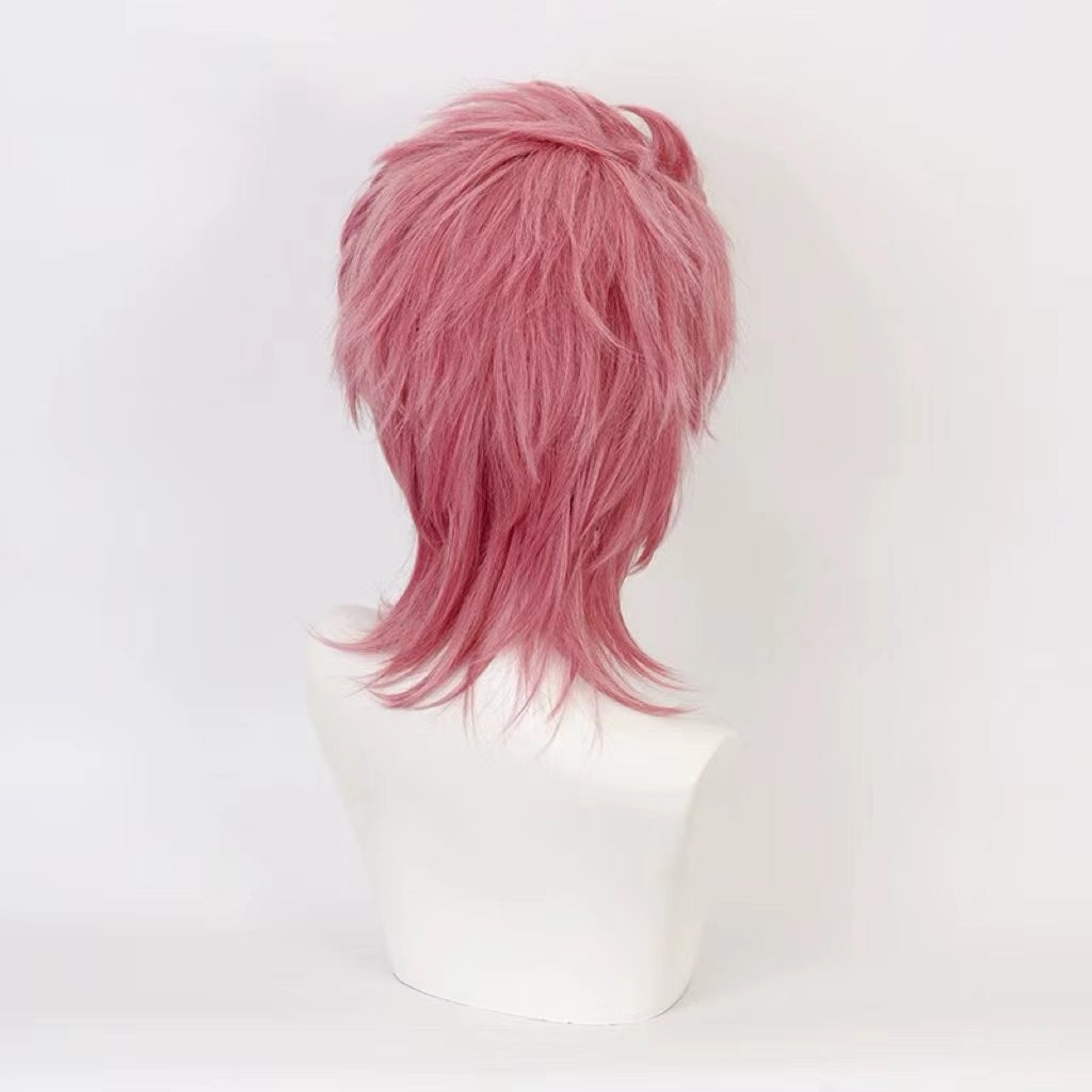 JoJo's Bizarre Adventure Trish Una Short Pink  Hair Basic Wig