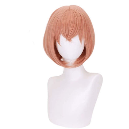 Tokyo Revengers Tachibana Hinata peruca básica de cabelo curto rosa