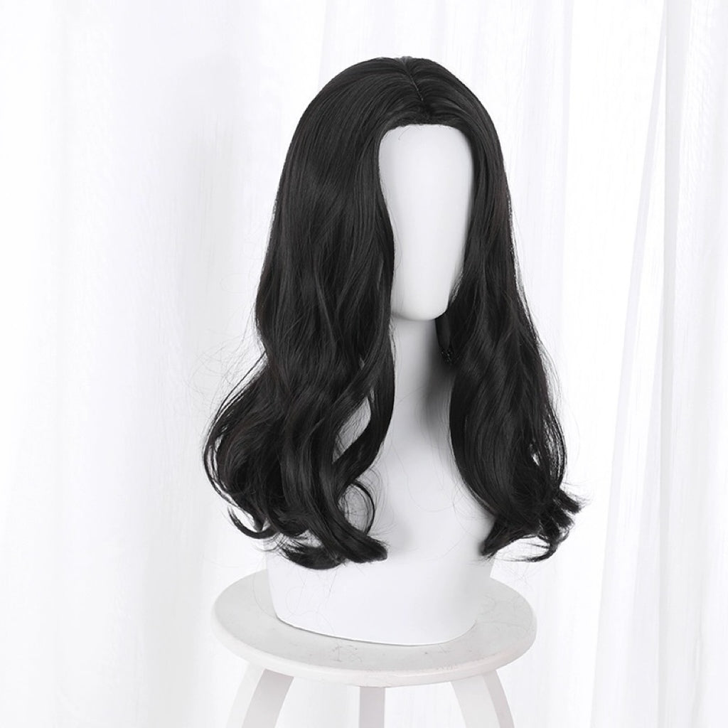Tokyo Revengers Baji Keisuke Lange schwarze Haare Basic Perücke