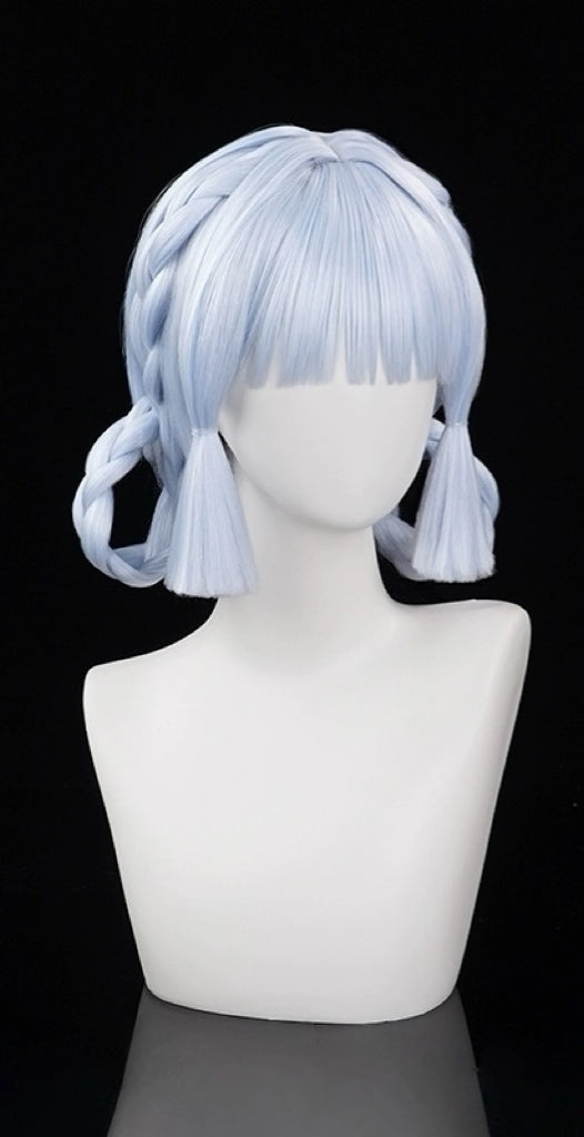 Genshin Impact  Kamisato Ayaka Blue Braided Hair Basic Wig