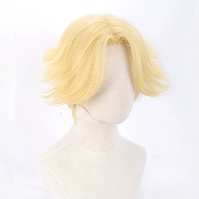 Tokyo Revengers Inui Seishu Short Yellow Hair Basic Wig