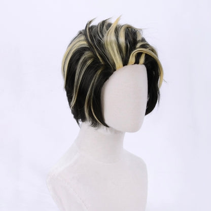 Tokyo Revengers Hanma Shuji Kurzes Mix-Haar Basic-Perücke