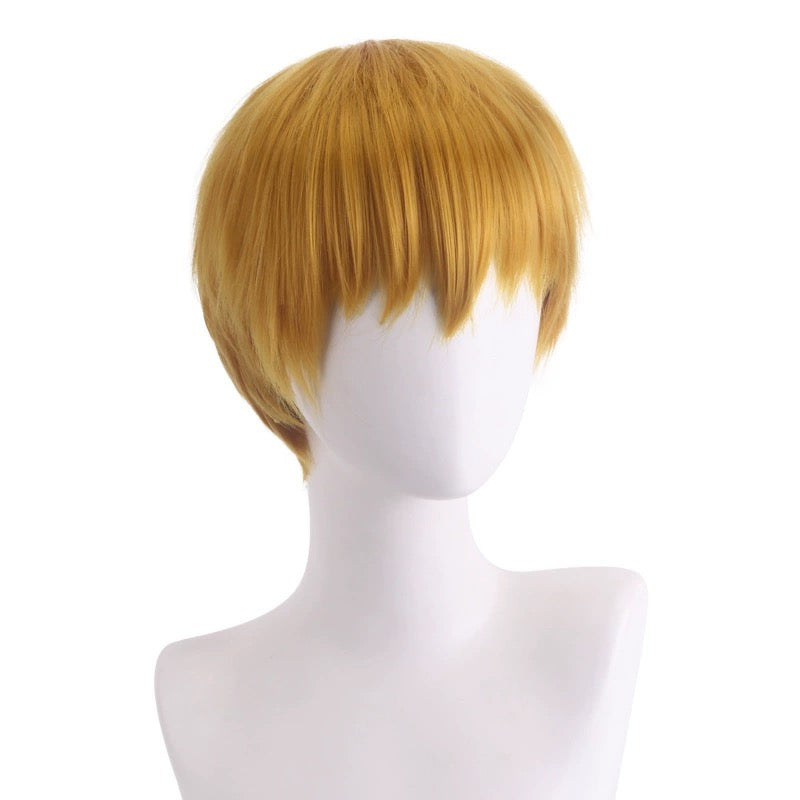 Mob Psycho 100 Reigen Arataka Short Yellow Hair Basic Wig