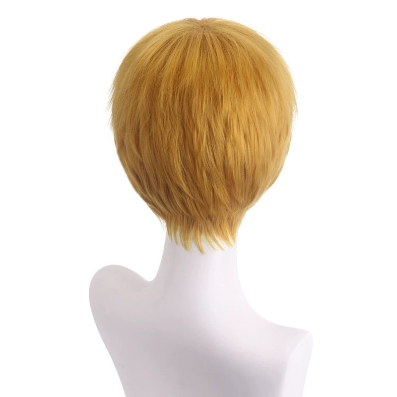 Mob Psycho 100 Reigen Arataka Short Yellow Hair Basic Wig