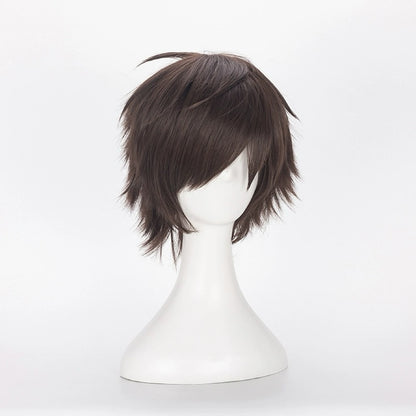 Attack on Titan Eren Yeager Kurzes braunes Haar Basic Perücke