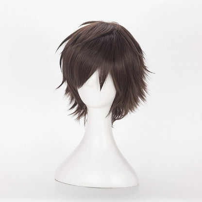 Attack on Titan Eren Yeager Kurzes braunes Haar Basic Perücke